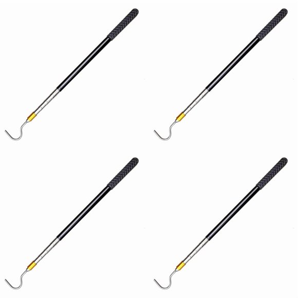 4pcs 61inch Snake Hook Reptile Catcher Stick Pole,Snake Handling Tool Kit