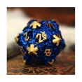 thumbnail image 2 of Misty Mountain Gaming Hollow Poly Set - Dragon's Lair, Blue Metal Dice (7) New, 2 of 2