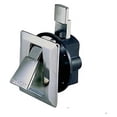 thumbnail image 2 of Flush Door Latch - Plated Zinc Alloy Non-Locking Cabinet Door Latch 1-5/8 Inch Hole - Silver Finish - Interior Door Hardware for Closets, Cabinets, and Furniture, 2 of 2