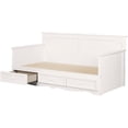 thumbnail image 3 of Pemberly Row 3-Drawer Wood/Metal Twin Storage Daybed in White, 3 of 9