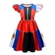 thumbnail image 5 of Nuevo disfraz de Halloween para niñas, disfraz de Evie Mal Descendants, disfraz de Cosplay con peluca, vestido de fiesta de carnaval para niños + conjunto de pantalones, 5 of 5