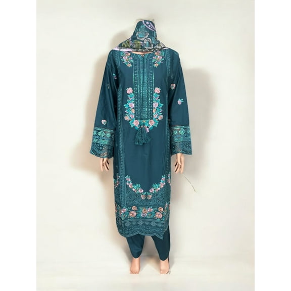 Traditional Pakistani Salwar Kameez, Cultural Wear for Women,276