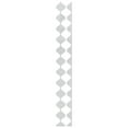 thumbnail image 6 of Ekena Millwork 94"H x 1/8"T Marrakesh Adjustable Acrylic Decorative Slat Wall Panel Kit, White (contains 11 Slats + 1 Straight Edge Starter Slat), 6 of 11
