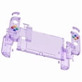 thumbnail image 3 of eXtremeRate Replacement Shell Buttons for Nintendo Switch, Crystal Clear Atomic Purple Custom Back Plate for Switch Console, Housing Case w/Colorful Buttons for Joycon Handheld, 3 of 9