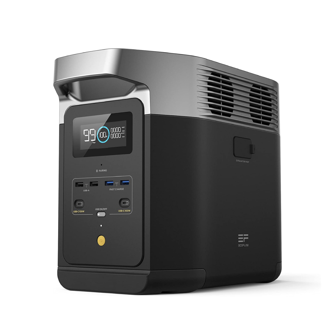 ECOFLOW Portable Power Station DELTA 2, 950Wh/1024Wh LiFePO4 (LFP) Battery, 1800W AC/100W USB-C Output, Solar Generator