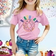 thumbnail image 2 of T-Shirt de Noël pour Fille, Manches Courtes, Col Rond, Coupe Décontractée, Basique, 2 of 4