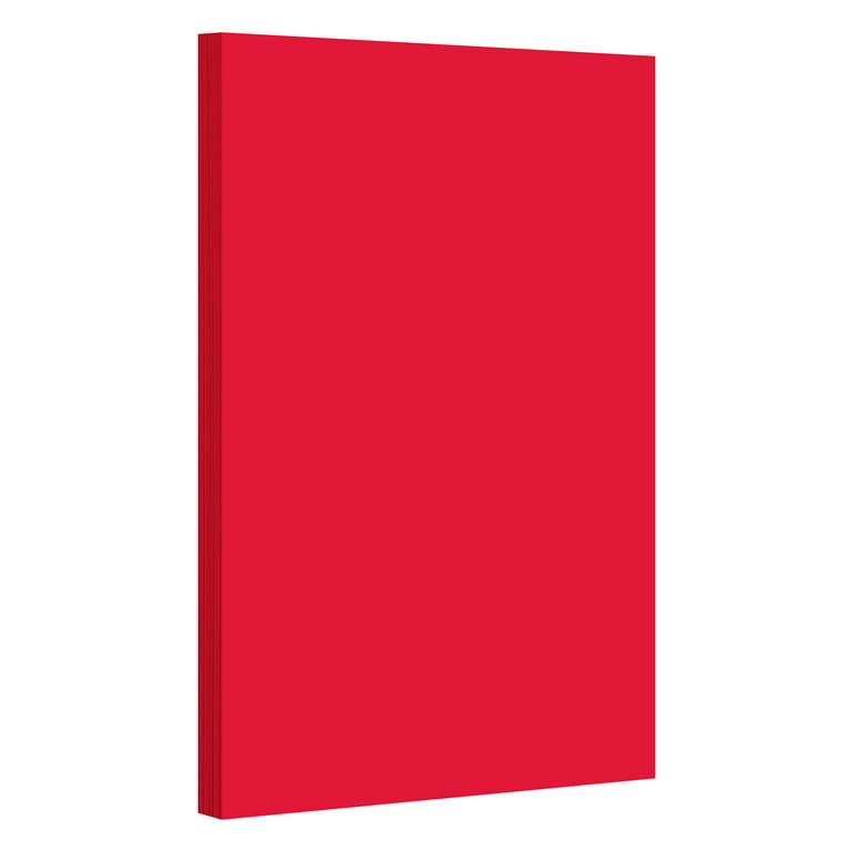 8.5 x 14 Red Color Paper Smooth, for School, Office & Home Supplies,  Holiday Crafting, Arts & Crafts, Acid & Lignin Free