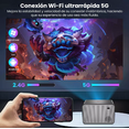thumbnail image 3 of Proyector Portátil Profesional 4k Android Full Hd 5g Wifi, 3 of 5