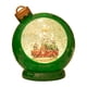 thumbnail image 2 of Bola de nieve navideña, bola de cristal navideña, regalo, decoración navideña en miniatura verde, 2 of 9