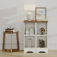 thumbnail image 7 of WAMPAT Modern Farmhouse 3 in 1 TV Stand for up to 95" TVs,Wood Media TV Console Table with Storage Cabinets and Sliding Barn Doors,Entertainment Center for Living Room Bedroom,Cream White, 7 of 7