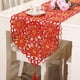 Marsin Rouge Fleur Vintage Table Runner Nappe Drapeau Pompon Maison Mariage Fête Décor – image 1 sur 6