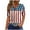 C-Multicolor, variant on Womens Red White and Blue Blouse American Flag Shirts Womens Fourth of July Shirt Women Memorial Day Shirts Women Fashion Printing Casual Short Sleeves Blouse V-Neck T-Shirt