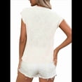 thumbnail image 3 of Top de Tirantes de Punto Holgado con Cuello Alto y Mangas para Mujer, Color Cremoso, Talla L, 3 of 9