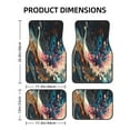 thumbnail image 2 of Xecao Abstract Peacock Painting Print Car Foot Mat Set of 4 Pieces Neoprene All-Weather Dust-Proof Stain-resistantCar Interior Decorative mats Non-Slip Mats, 2 of 6