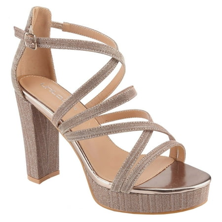 

【WEEKEND-2】Belovely Women s Fashion Stilettos Open Toe Pump Heel Platform Sandals Shoe Walking Shoes Footwear Summer Girl Chunky Buckle Kitchen Comfort