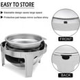 thumbnail image 6 of Ktaxon Roll Top Chafing Dish for Buffet, 6 Quart Stainless Steel Buffet Set, Chafers and Warmers Sets for Party, Catering, Wedding, Banquet, Graduation, 6 of 6