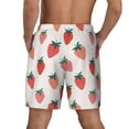 thumbnail image 4 of Goofa Hand Drawn Strawberry Printed Men's Swim Trunks Board Shorts Quick Dry Mens Swimming Trunks with Compression Liner,Breathable Fit Hawaii Beach Shorts-Medium, 4 of 9