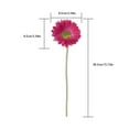 thumbnail image 3 of Ikeay Artificial Daisy Flowers, Realistic Pu Single Stem Fake Flower for Wedding Home Decor, Bendable Stem for Diy Arrangements, No Fade, 3 of 9