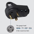 thumbnail image 3 of JUNTEX 30 Amp RV Plug Replacement Male Plug End Camper Power Adapter 30A 125V, 3 of 10