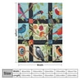 thumbnail image 4 of JEUXUS ART &amp; ARTIFACT Backyard Birds Quilted Throw Blanket Afghan, Cotton,, 4 of 6