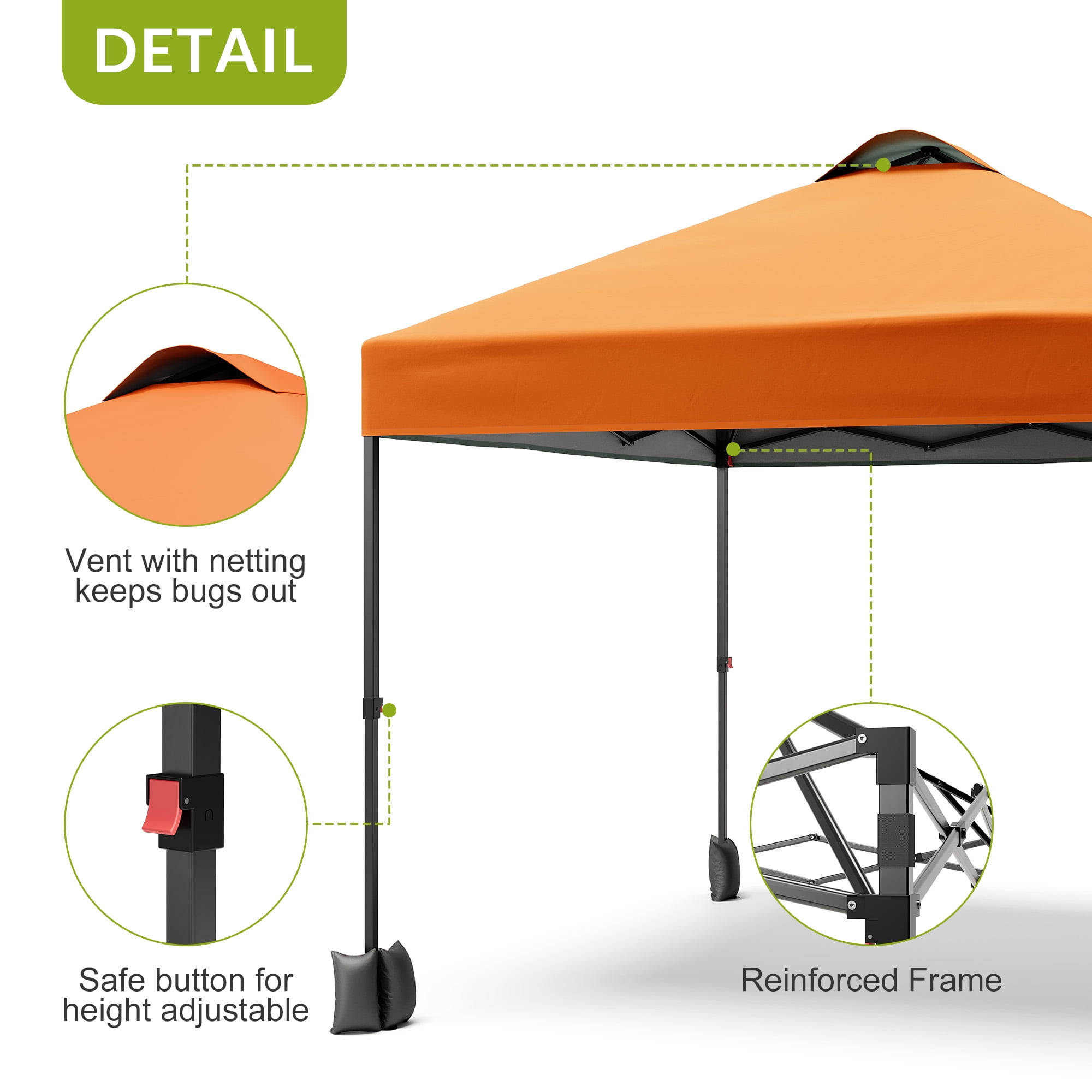 10x10 Pop Up Canopy Tent with 1 Removable Sidewall, Heavy Duty Commercial Instant Shelter with One-Person Setup, 100 Sq Ft Shade for Outdoor Events, Camping, Farmers Market