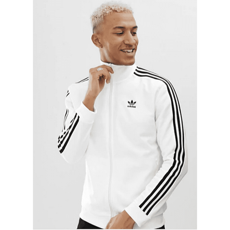 Adidas Originals WHITE Adicolor Beckenbauer Track Jacket, US Medium