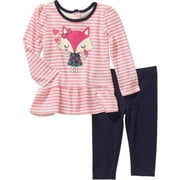 Newborn Baby Girls' Knit Tunic and Leggings Outfit Set