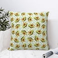 thumbnail image 4 of Pofeuu Avocado Doing Sport Print Double-sided plush pillowcase Square Throw Pillow Covers Pillows Cover for Living Room Bedroom Sofa Couch Cushion Cover（No pillow core）-24"x24", 4 of 7