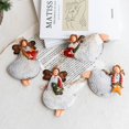 thumbnail image 4 of 1PCS Hand Painted Nordic Iron Angel Pendant New Year Metal Christmas Ornaments Pendants Hanging Xmas Tree Decor Home Decoration, 4 of 5