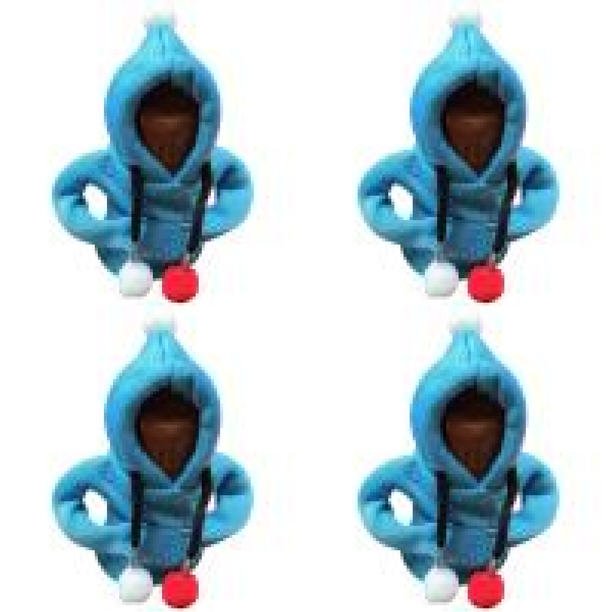 Sudadera con capucha para palanca de cambios de coche, camisa con perilla divertida, suéter (bola de piel), azul