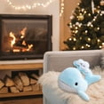 thumbnail image 5 of Merry Christmas Pillows - Cute Dolphins Pillow - Ocean Animal Cover Soft Flannel Cushion for Kids Bedroom and Couch Sofa Stuffed Pillowcase Insert,Christmas Gifts for Grandkids, 5 of 8