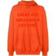thumbnail image 2 of OXI Hoodie Sweatshirt - Cheap Ass Halloween Costume, Basic Casual Hoodie for Men's and Women Fleece Hoodie Long Sleeve - Orange 3X-Large, 2 of 3