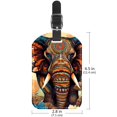 thumbnail image 6 of Square 2Pack PU Leather Elephant Cruise Luggage Tag with Privacy Cover and Name ID Tag for Travel Handbags Backpacks Luggage Tags, 6 of 6