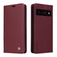 thumbnail image 5 of Funda para Google Pixel 6 Pro Estuche de Cuero PU Tipo Cartera con Ranuras para Tarjetas y Cierre Magnético, 5 of 5
