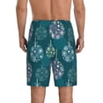 thumbnail image 4 of Lsque whiter Snowflake balloons Mens Sleep Pajama Shorts,Short Pajama Pants, Cotton Ultra-Soft Knit-XX-Large, 4 of 9