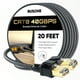 thumbnail image 1 of Cable Ethernet BUSOHE Cat 8, 20 pies, 40 Gbps, 2000 Mhz, RJ45, dorado, 1 of 7