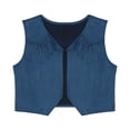 thumbnail image 3 of JanJean Kids Boys Western Cowboy Cowgirl Vest Halloween Holiday Carnival Party Dress Up Role Play Navy Blue 4, 3 of 7