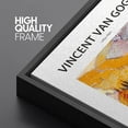 thumbnail image 4 of PixonSign Framed Canvas Print Wall Art Vincent Van Gogh Landscape House Ploughman Classic Vintage Illustrations Fine Art Decorative Multicolor for Living Room, Bedroom, Office - 16"x24" BLACK, 4 of 5