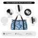 thumbnail image 4 of Fotbe Leaves And Flowers Bolsa de Viaje con Estampado, Bolsa de Fin de Semana para Mujer con Compartimento para Zapatos, Bolsa de Gimnasio con Bolsillo Húmedo, 4 of 7