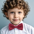 thumbnail image 2 of hengsof Nœud Papillon Classique Uni pour Garçons, Nœud Papillon Mignon pour Chemises d'Uniforme Scolaire, Parfait pour la Rentrée, 2 of 6