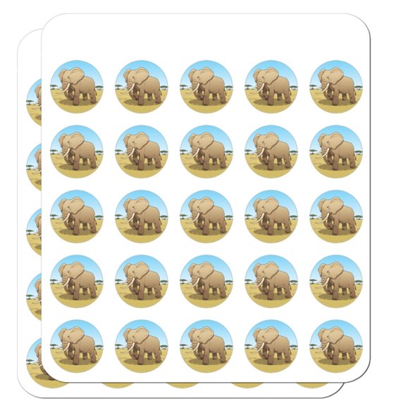 African Elephant Planner Calendar Scrapbooking Crafting Stickers