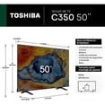 thumbnail image 2 of Toshiba Smart TV Pantalla 50 Pulgadas LED 50C350NM Fire TV, Escalador 4K por AI, 2 of 5