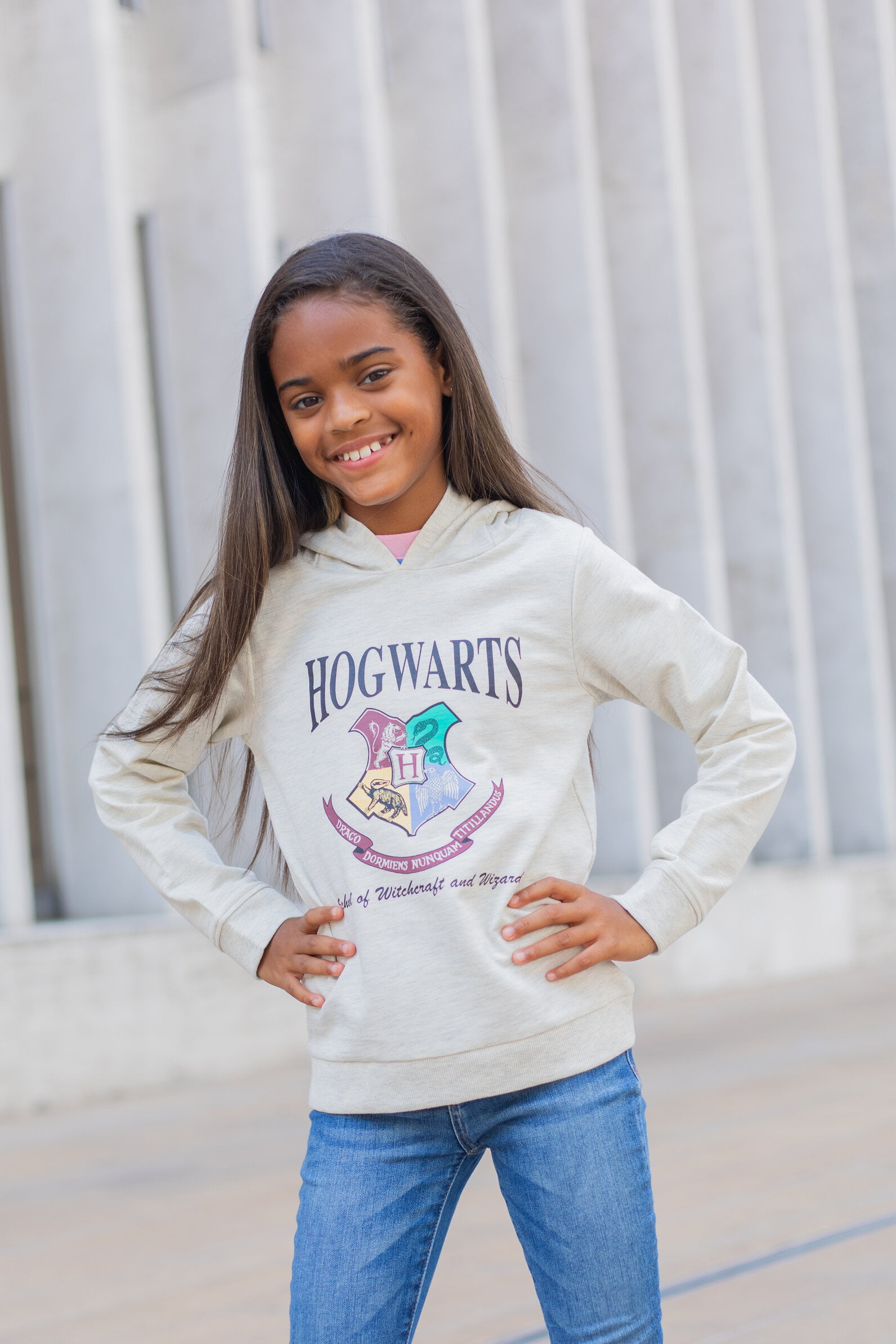 Harry Potter Hogwarts Hedwig Owl Slytherin Hufflepuff Ravenclaw Girls  French Terry Pullover Hoodie Toddler to Big Kid