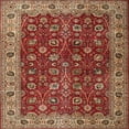 thumbnail image 1 of Ahgly Company Machine Washable Indoor Square Traditional Tomato Red Area Rugs, 3' Square, 1 of 7