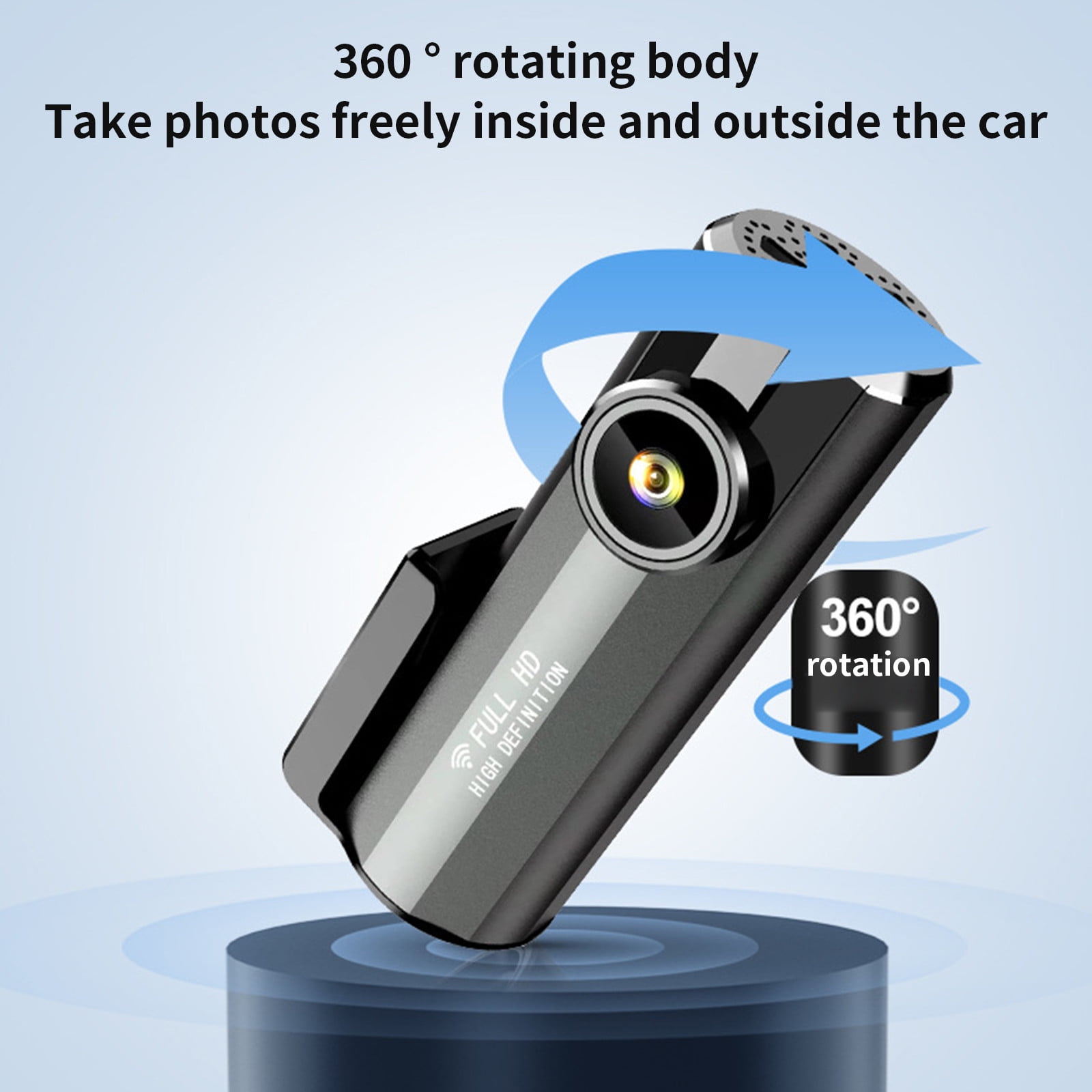 360° Car Recording 1440pDash Camera System, Mini Dashcams With App, HD ...