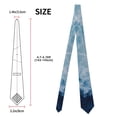 thumbnail image 2 of Fuzoiu Abstract Ocean Waves Print Men's Necktie,Business Necktie,Mens Ties for Business Wedding Graduation, 2 of 7