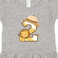 thumbnail image 4 of Inktastic 2nd Birthday Safari Lion 2 Year Old Girls Toddler Dress, 4 of 5