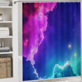 thumbnail image 5 of Galaxy Clouds Dream-1 Shower Curtain Set Modern Bathroom Decor Mats 4pcs Fabric Bathroom Curtain Slip Floor Rug Toilet Lid, 5 of 8