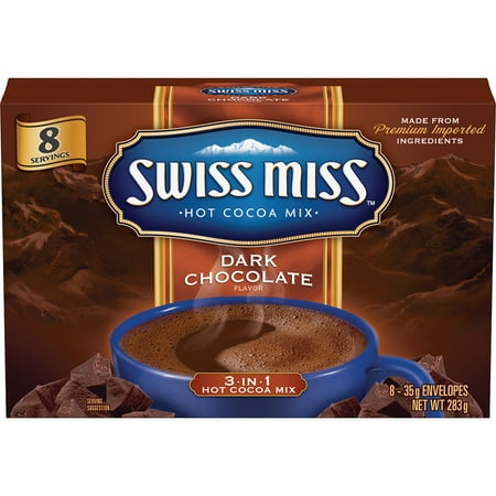 Swiss Miss Dark Chocolate Sensation Hot Cocoa Mix Envelopes, 8-Count