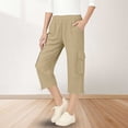 thumbnail image 2 of DXOUPM Girls Pants Summer Casual Loose Straight Trousers with Adjustable Drawstring Hem, 2 of 3